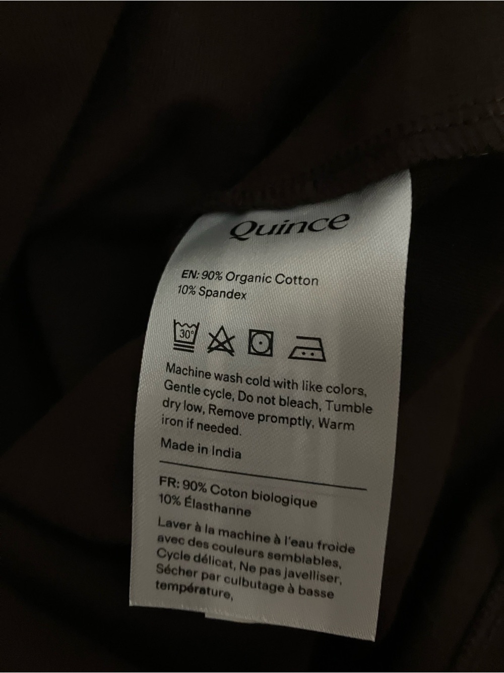 Quince Stretch Cotton Jersey Mock Neck Mini Dress - Picture 6 of 6